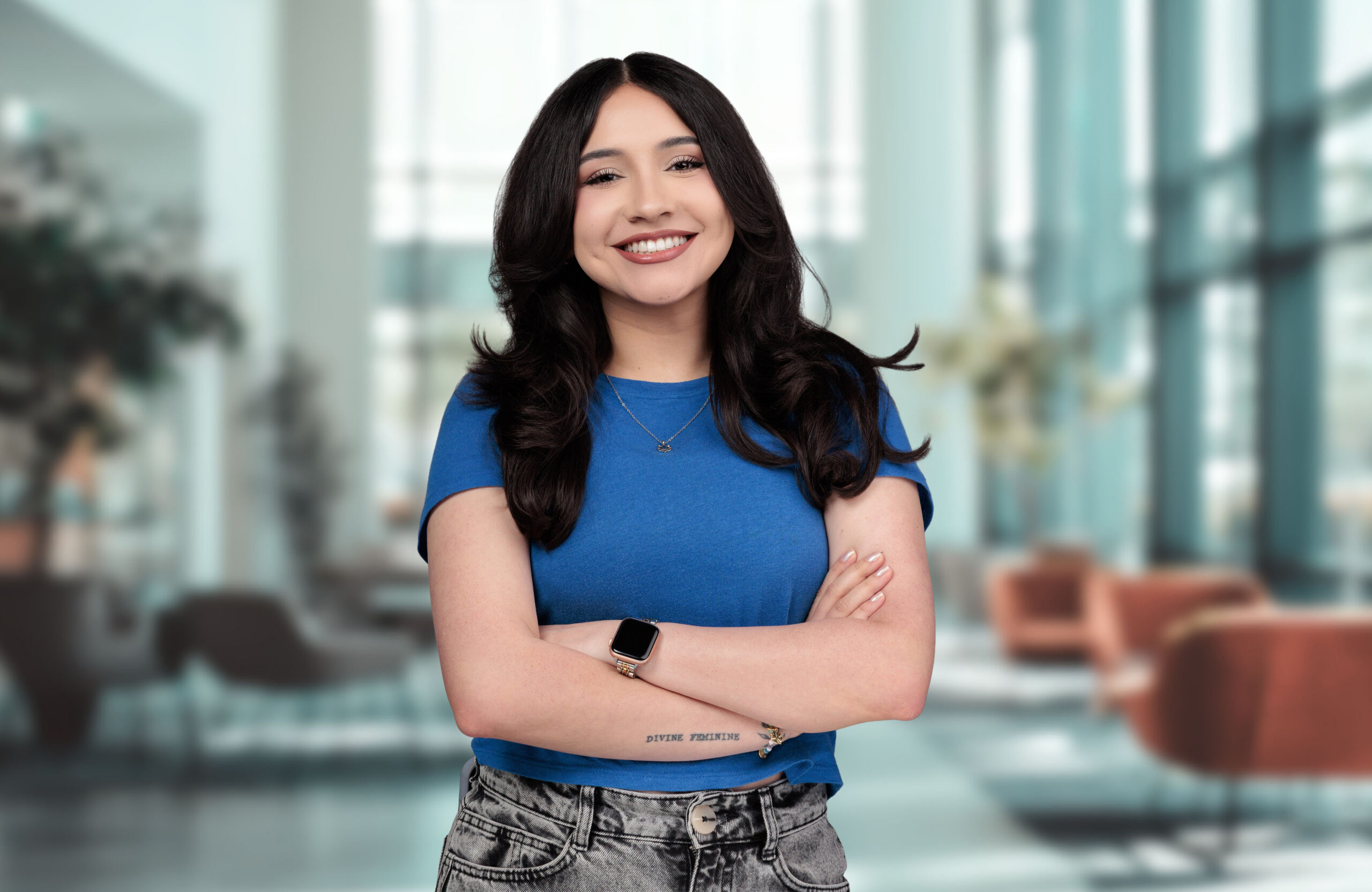 Young woman smiling after an orthodontic treatment at Austin Orthodontics